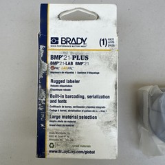 Brady BMP21-Plus M21-375-499 Black On White Nylon Labels 3/8″ x16′ NEW OPEN BOX