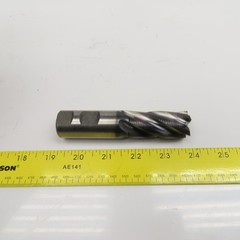 Hanita 1″ Diam. 5 Flute Spiral Roughing End Mill M42 Cobalt 1″ Weldon 2″ LOC