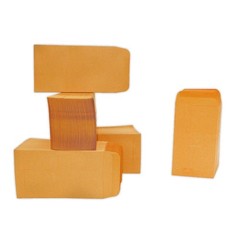 500 PCS #7 Coin Envelopes, 3.5 x 6.5 inches Brown Kraft Envelopes Classic Sma…