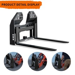 46″ Skid Steer Quick Attach Frame W/2″ Receiver Hitch & 48″ Blades 4000 LBS US