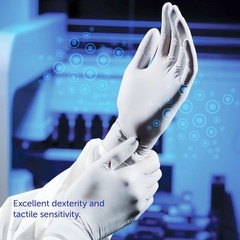Ansell 50709 Disposable Gloves, Beaded, Gray, 1700 Pk