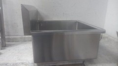 Sani-Lav U24242 24 In Bowl Length/Width 2 GPM Stainless Steel Utility Sink