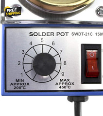 Solder Pot, 150W 110V, 50Mm Soldering Bath Titanium Plate, Capacity 500G