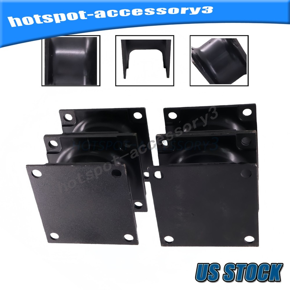 4PCS Vibratory Plate Compactor Rubber Isolator Shock Mount For Stanley Hydraulic