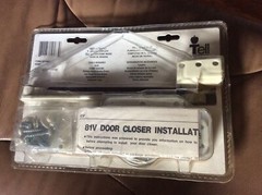 Tell Manufacturing DC100081 Residential Door Closer, Ivory Free Shipping New