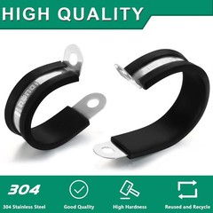 280PCS Cable Clamps with Screws Assortment Kit 304 Stainless Steel Insulated