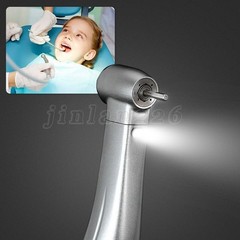 NSK Ti-MAX X95L Style Dental 1:5 LED Fiber Optic Contra Angle Handpiece Red Ring
