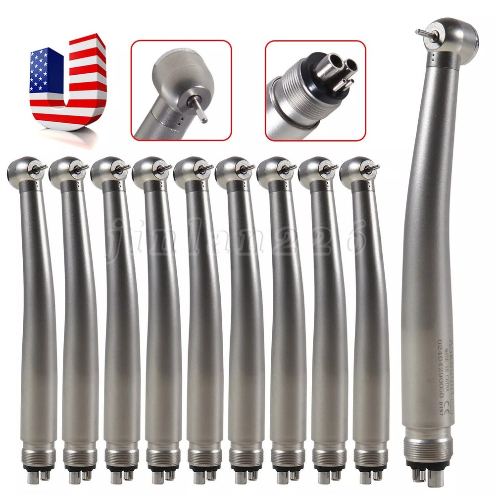 10 Pcs ASkeadnt NSK PANA MAX Style Dental High Speed Turbine Handpiece Push 4Hol