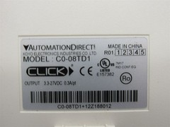2 LOT – AUTOMATION DIRECT C0-08TD1 8-channel discrete output module