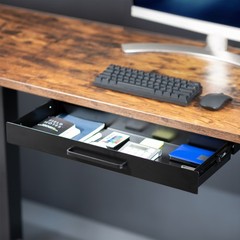 VIVO Black 22″ Space Saver Sliding Under Desk Storage Drawer with Pull Handle
