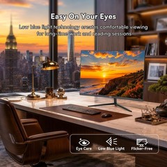 24 Inch Curved Monitor, FHD 1920x1080P, 100Hz | 16:9 Aspect Ratio, 99% sRGB, …