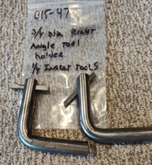 3/4 DIAMETER RIGHT ANGLE TOOL HOLDER 1/4 INSERT TOOLS