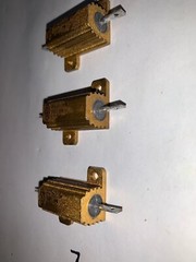 Dale RH-25 25 Watt 50 ohm 5% Power Resistors Brand New Pack Of (3)