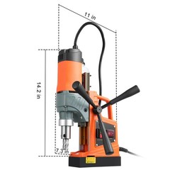 11HSS Bits Magnetic Drill 1450W 12500N Portable Mag Drill Press 850RPM 1.6″