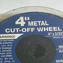 Olympia Tools 56-280 4″ Abrasive Cut Off Wheels for Cutting Metal 10pc Pack