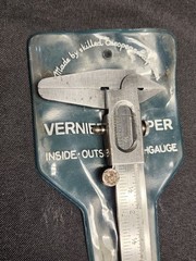 Vintage SYG Spain 5″ Vernier Caliper Inside Outside W Case Read