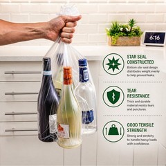 Small Trash Bags 3 Gallon Garbage Bags (440 Count) Bathroom Clear Plastic Was…