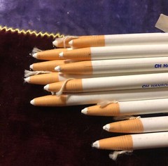 NEW HANSON Phano WHITE China Marker Peel Off Box of 12 Markers NIB Blanc pencils