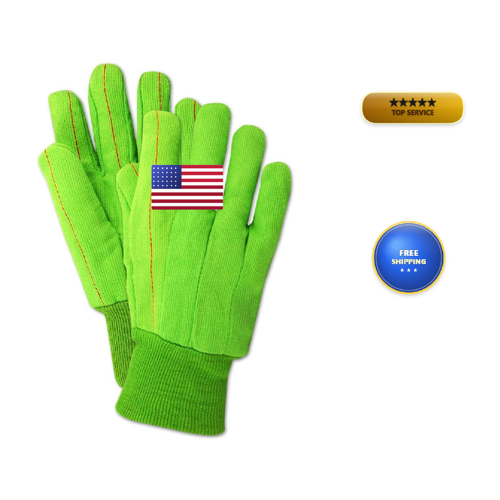 Magid Multimaster Double Palm Canvas Gloves Knit Wrist 48 Pairs Size Mens Fits