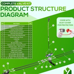 Third Function Valve kit for L Series Kubota Tractors L2501 L3200 L3301 L3901