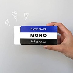 Tombow Jha061 Mono Box Pe01A Eraser Pack Of 18 Plastic Eraser 18Pcs