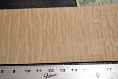 Flame Maple Raw Wood Veneer Sheet 6 x 35 inches 1/42nd 4671-56