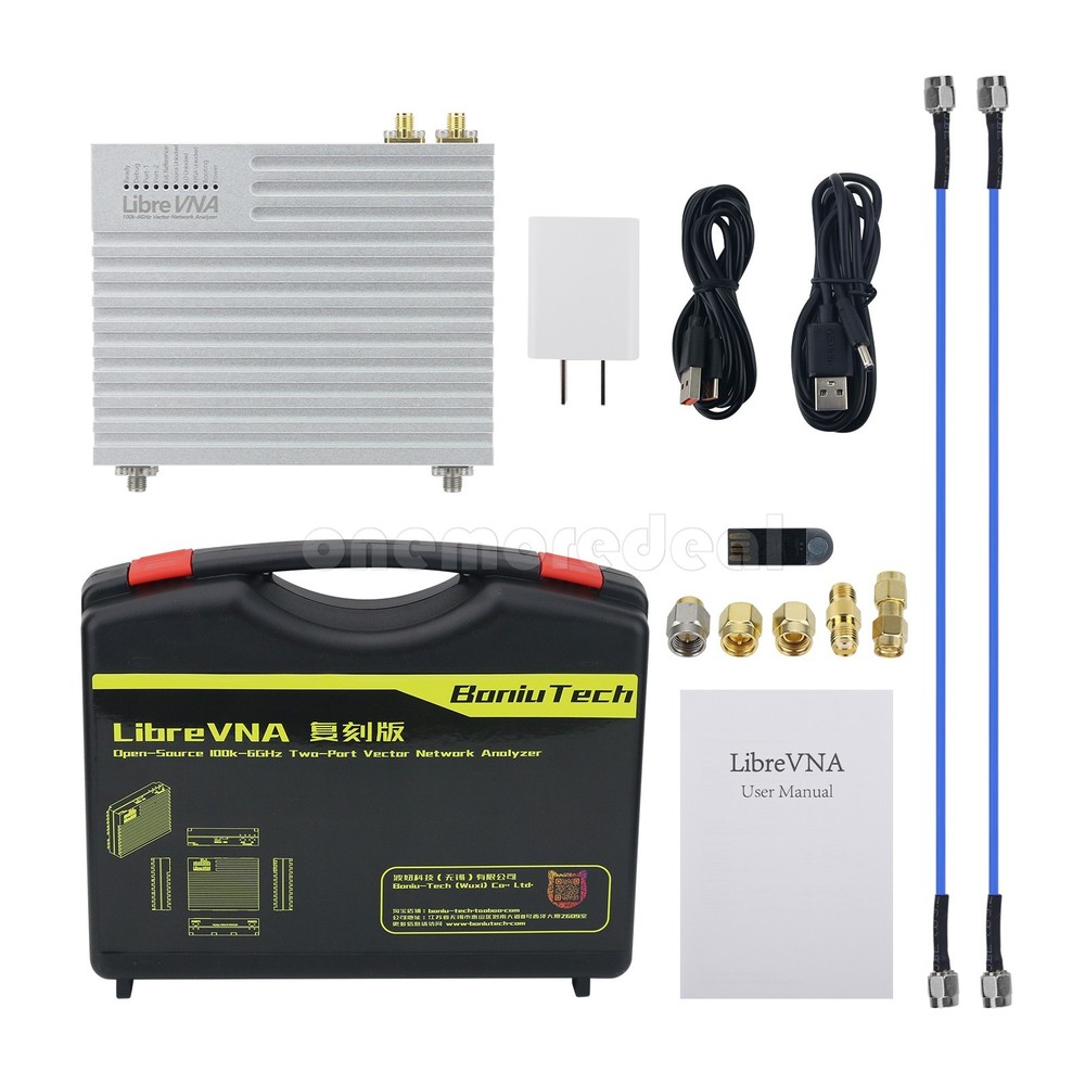 LibreVNA 100kHz-6GHz 2-Port Vector Network Analyzer+Stainless Flanged Connector