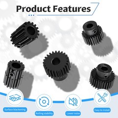 48P 13T 1/8 In 3.175mm Hardened Carbon Steel Pinion Motor Gear RC Upgrade