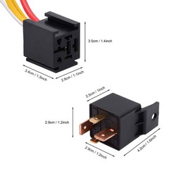 EHDIS 4-Pin Relay With Harness – Car Truck Motor Heavy Duty 80A 12V On/Off No…