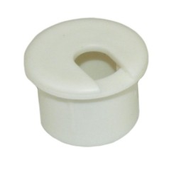 1inch CUT-HOLE SIZE White Round Wire Management Grommet with Removable Lid