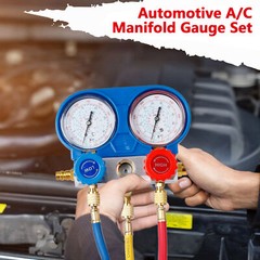 A/C AC Manifold Gauge Set for Car test Kit Manometer Gauge System Refrigeration