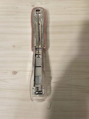 Avon Pink & Silver Shiny Girly Bejeweled Small Stapler Office Supply- Used