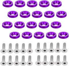 20PCS M6 Engine Bay Dress-Up Fender Washer Bolt Kit Aluminum Set