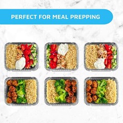 1 lb Oblong Aluminum Foil Take-Out Disposable Pan with Dome Lids To bake & Serve