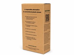 200ct PureStalk PLA Drinking Straws, 6mm Standard Size, Compostable, Made in USA