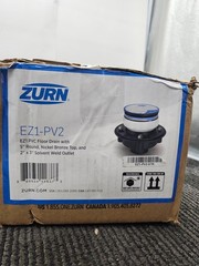 ZURN EZ1-PV2: EZ1 PVC Floor Drain W/ 5″ Round, Nickel Bronze Top 2″ x 3″ Outlet