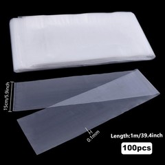 39.4×5.9 inches Long Plastic Sleeves Poster Poly Bags 100 Pack Clear Plastic …