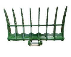 JMA 48in Backhoe Brush Rake 6.5-9 Ton 45mm Pin-On Land Clearing Grapple Steel
