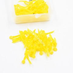 400 Pcs Dental Disposable Plastic Wedge With Hole Poly Wave Round Stern Shape
