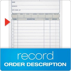 Adams DC4705 Carbonless 2-Part Sales Book, 4 3/16″ x 7 3/16 6 PACK NEW Fast Ship