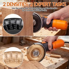 71878 5PCS Wood Carving Disc Set for 4-Inch to 4 1/2-Inch Grinders