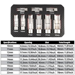 10-22mm Oxygen Sensor Tool Kit: 9Pcs Socket Wrench for Sensor Removal&Install
