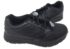 Skechers Women’s Work Nampa Wyola Lace Up Slip Resistant Shoes Blk Size:10 120Y