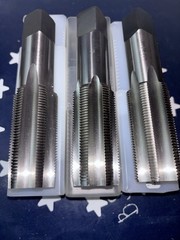 3pc SET Nachi 1-1/2-12 NF G H4 Tap 1-1/2” 12tpi Taper Plug Bottoming 1 of Each