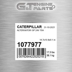 1077977 ALTERNATOR GP 24V 70A fits CATERPILLAR (NEW AFTERMARKET)
