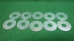 Lot of (10) M16 Bright Zinc Fender Washer DIN 9021B 50mm OD