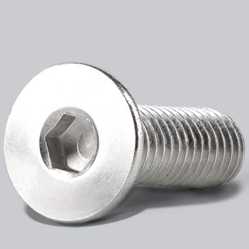 M4 x 12mm 304 Stainless Steel Hex Socket Countersunk Flat Head Screw Bolts 80PCS