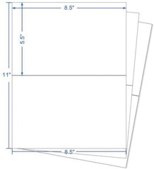 50-1000 8.5 x 5.5 Half Sheet Address Shipping Labels Blank Page Self Adhesive