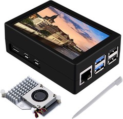 Enhanced Raspberry Pi 5 Experience with 3.5-Inch Touch Screen & Active Cooler