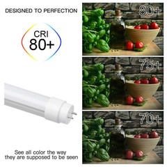25 PACK LED G13 4FT 4 Foot T8 Tube Light Bulbs 18W 6500K Clear LENS Fluorescent